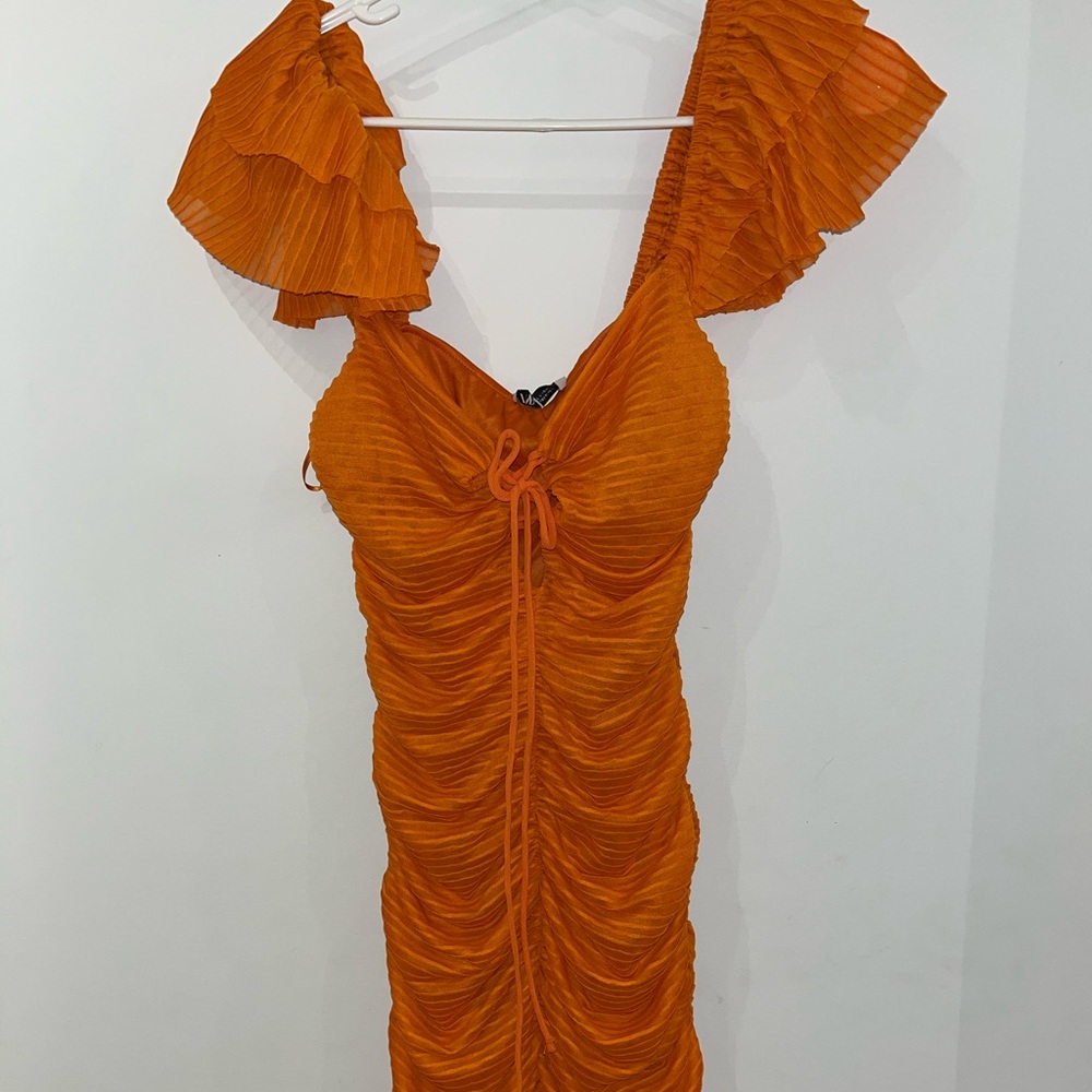 Orange Zara Dress size M (new with tags)